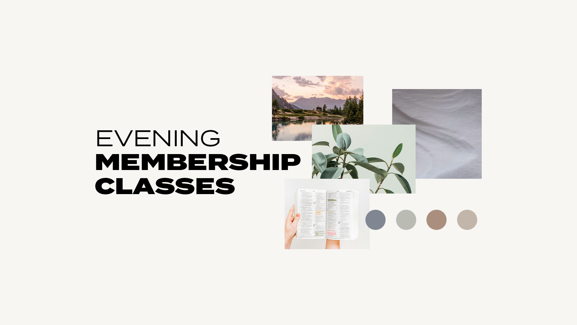 Evening Membership Classes

Thursdays | 6:00pm
October 2-16

